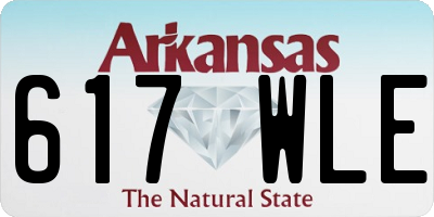 AR license plate 617WLE