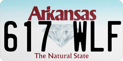 AR license plate 617WLF