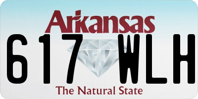 AR license plate 617WLH