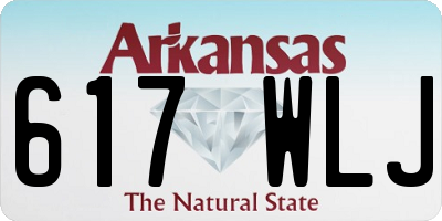 AR license plate 617WLJ