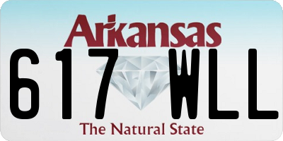 AR license plate 617WLL