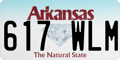 AR license plate 617WLM