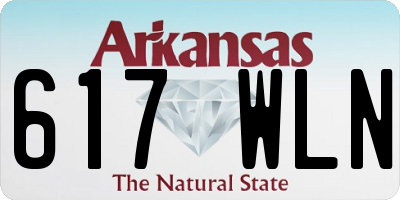 AR license plate 617WLN