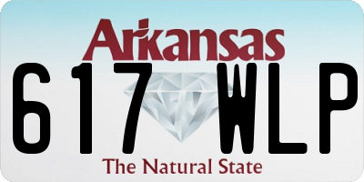 AR license plate 617WLP