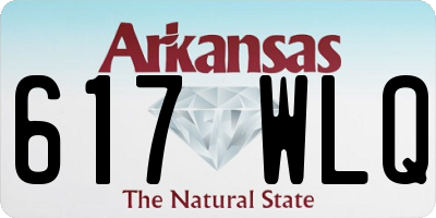 AR license plate 617WLQ