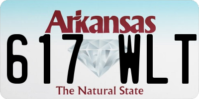 AR license plate 617WLT