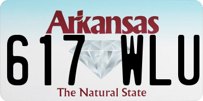AR license plate 617WLU