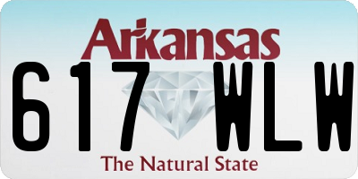 AR license plate 617WLW