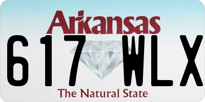 AR license plate 617WLX