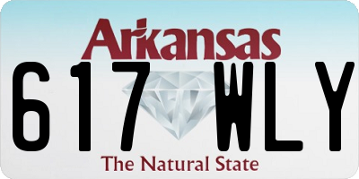 AR license plate 617WLY