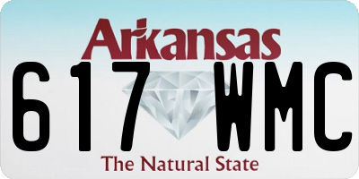AR license plate 617WMC