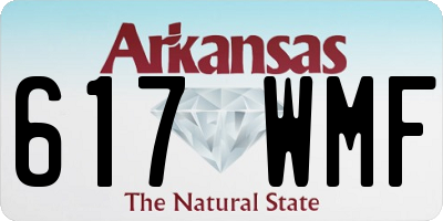 AR license plate 617WMF