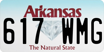 AR license plate 617WMG