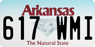 AR license plate 617WMI