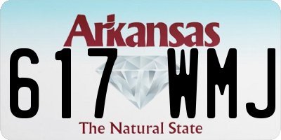 AR license plate 617WMJ