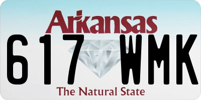 AR license plate 617WMK