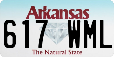 AR license plate 617WML