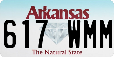 AR license plate 617WMM