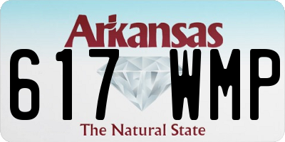 AR license plate 617WMP