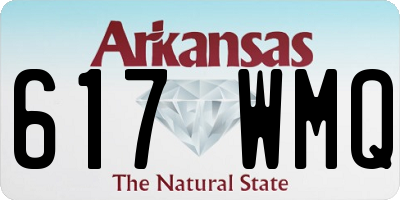 AR license plate 617WMQ