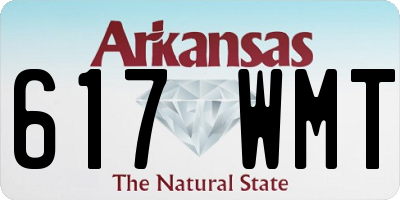 AR license plate 617WMT