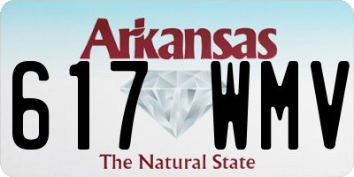 AR license plate 617WMV