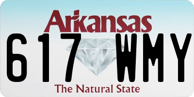 AR license plate 617WMY
