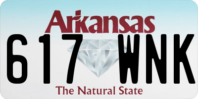 AR license plate 617WNK