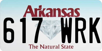 AR license plate 617WRK