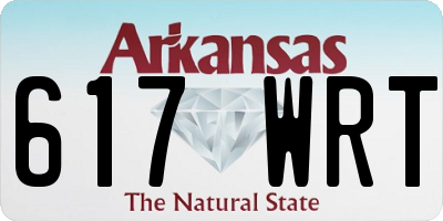 AR license plate 617WRT