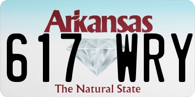 AR license plate 617WRY