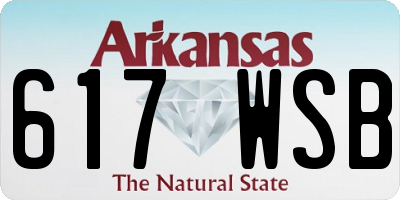 AR license plate 617WSB