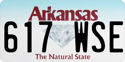 AR license plate 617WSE