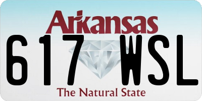 AR license plate 617WSL