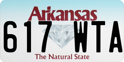 AR license plate 617WTA