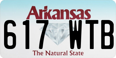 AR license plate 617WTB
