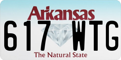AR license plate 617WTG