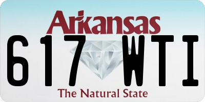 AR license plate 617WTI