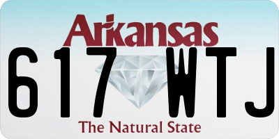 AR license plate 617WTJ