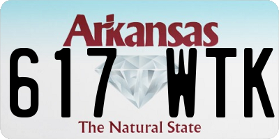 AR license plate 617WTK