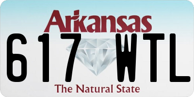 AR license plate 617WTL