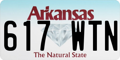 AR license plate 617WTN