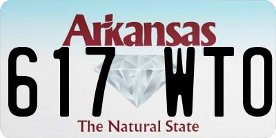 AR license plate 617WTO