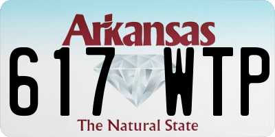 AR license plate 617WTP