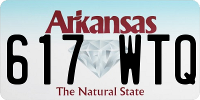 AR license plate 617WTQ