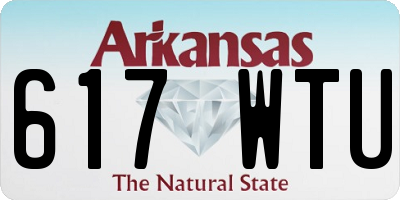 AR license plate 617WTU