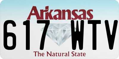 AR license plate 617WTV