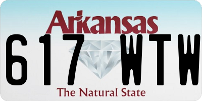 AR license plate 617WTW