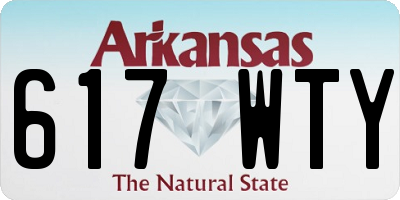 AR license plate 617WTY
