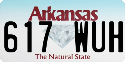 AR license plate 617WUH